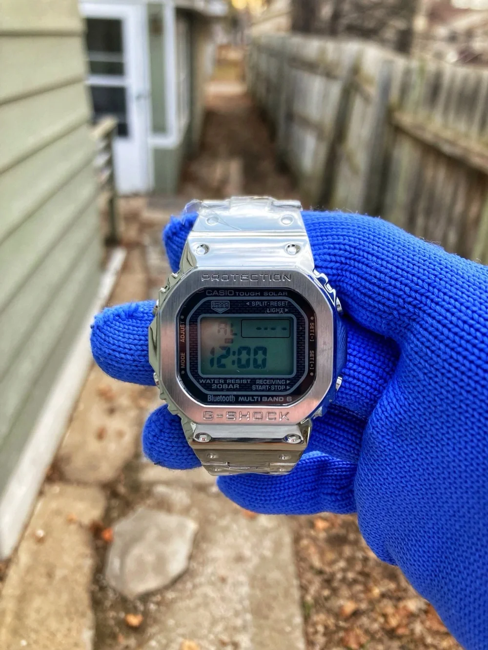 Custom G Shock Metal Silver Colorway